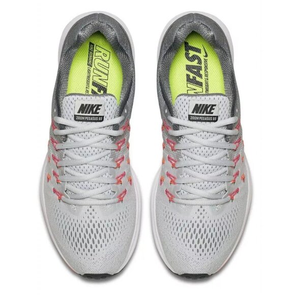 NEW NIKE Zoom Pegasus 33 831356-004 Light Grey Ombre Pink 10 US 42 EUR Medium - Picture 2 of 9